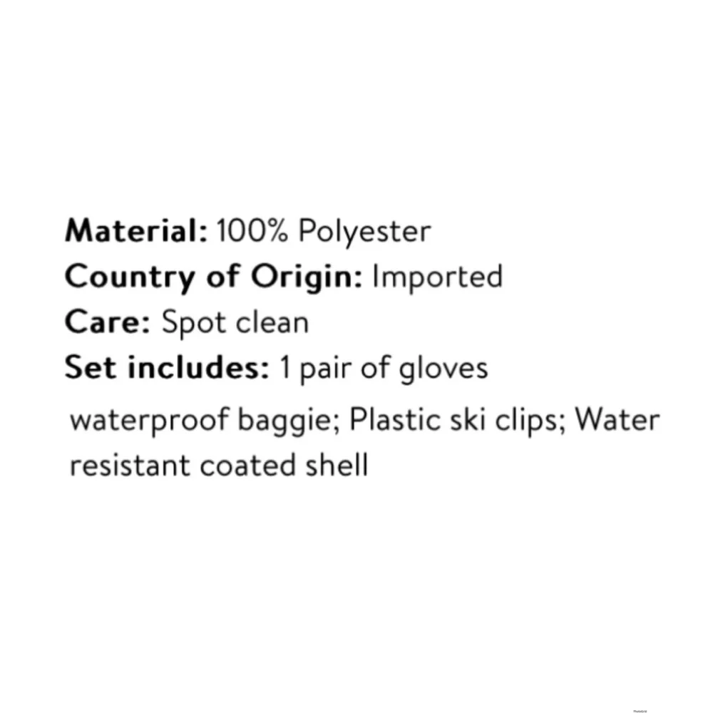 Swiss Tech Ski Gloves